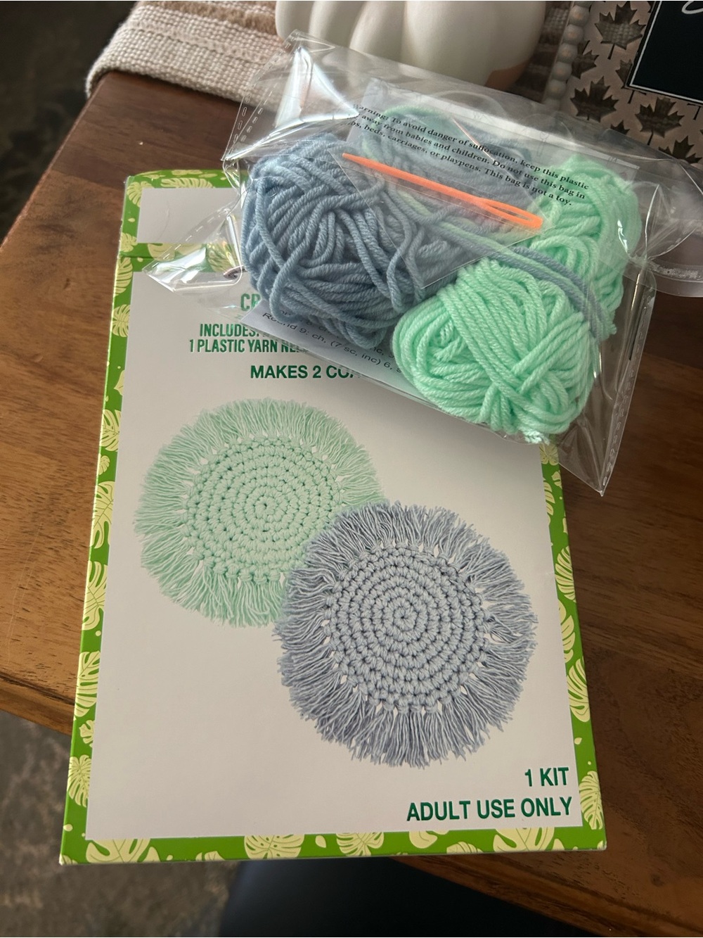Crochet 2 Coaster Kit - Picture 3 of 4